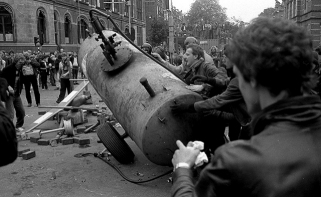 Van Baerlestraat Amsterdam, 12 oktober 1982. Foto Joop BLom